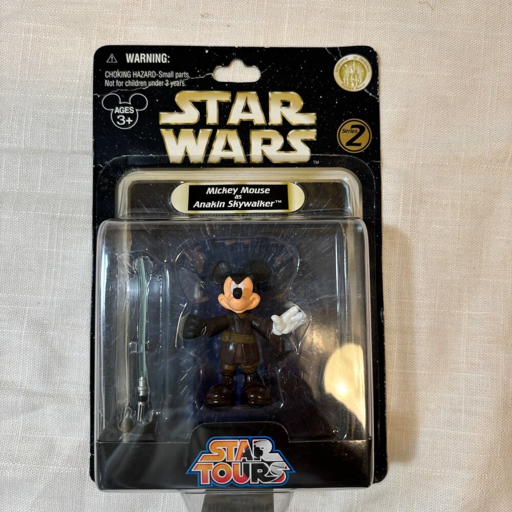 Disney Parks Star Wars Star Tours Series 2 Mickey Mouse Anakin Skywalker Figure